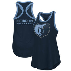 Navy Memphis Grizzlies G-III 4Her by Carl Banks Women's Showdown Scoop-Neck Racerback Tank Top | NBA