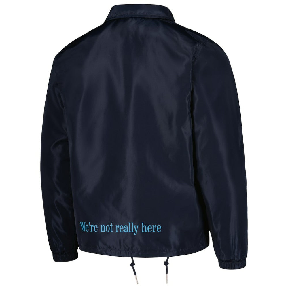 Manchester City Coaches Full-Snap Jacket Discount - Navy