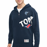 Navy Memphis Grizzlies Tommy Jeans Bernard Half-Zip Hoodie | NBA
