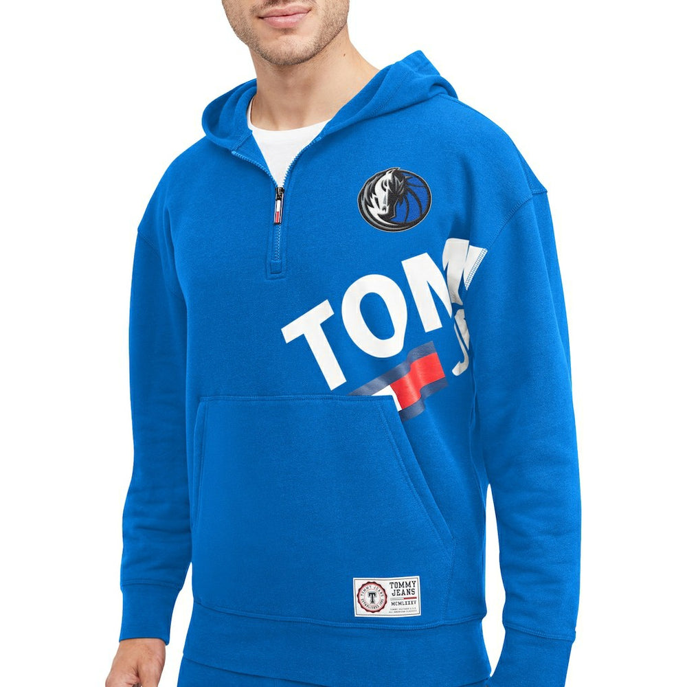 Blue Dallas Mavericks Tommy Jeans Bernard Half-Zip Hoodie sale | NBA