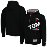 Black Miami Heat Tommy Jeans Bernard Half-Zip Hoodie | NBA