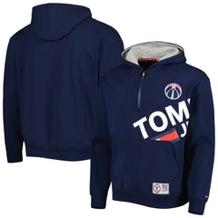 Navy Washington Wizards Tommy Jeans Bernard Half-Zip Hoodie | NBA
