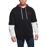 Black/White Miami Heat Tommy Jeans Matthew 2-In-1 T-Shirt & Hoodie Combo Set | NBA