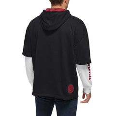 Black/White Miami Heat Tommy Jeans Matthew 2-In-1 T-Shirt & Hoodie Combo Set | NBA
