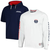 Navy/White Washington Wizards Tommy Jeans Matthew 2-In-1 T-Shirt & Hoodie Combo Set | NBA