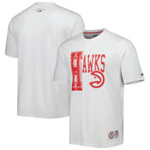 White Atlanta Hawks Tommy Jeans Mel Varsity T-Shirt | NBA