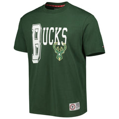 Hunter Green Milwaukee Bucks Tommy Jeans Mel Varsity T-Shirt | NBA