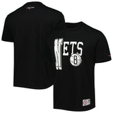 Black Brooklyn Nets Tommy Jeans Mel Varsity T-Shirt | NBA