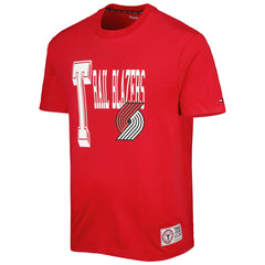 Red Portland Trail Blazers Tommy Jeans Mel Varsity T-Shirt | NBA
