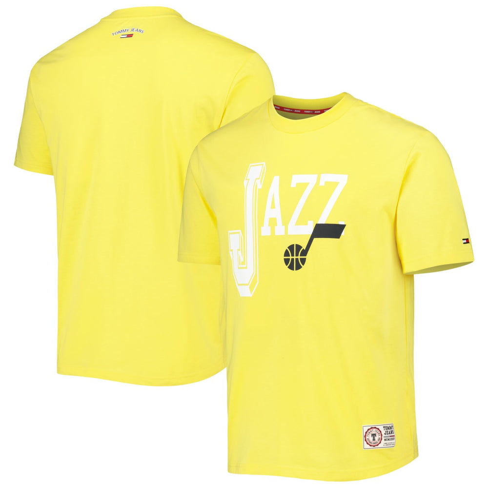 Gold Utah Jazz Tommy Jeans Mel Varsity T-Shirt | NBA
