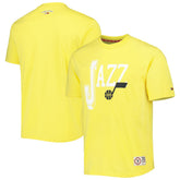 Gold Utah Jazz Tommy Jeans Mel Varsity T-Shirt | NBA