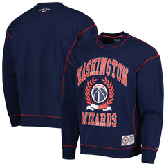 Navy Washington Wizards Tommy Jeans Peter French Terry Pullover Sweatshirt | NBA