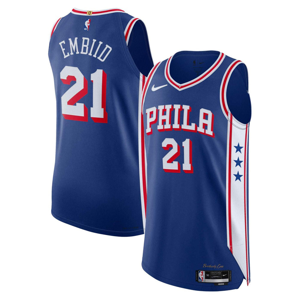 Royal Joel Embiid Philadelphia 76ers Authentic Jersey | NBA