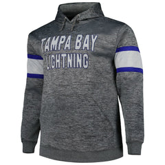 Tampa Bay Lightning Big & Tall Stripe Pullover Hoodie - NHL Hoodies