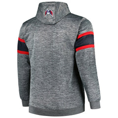 Washington Capitals Big & Tall Stripe Pullover Hoodie - NHL Hoodies
