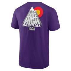 Colorado Rockies Team Hometown Collection Mile High Back T-Shirt - MLB T-shirts