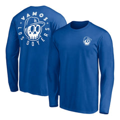 Los Angeles Dodgers Team Hometown Collection Sugar Skull Long Sleeve T-Shirt - MLB T-shirts