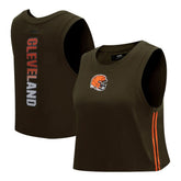 Cleveland Browns Pro Standard Women's Ombre Wordmark Classic Cropped Tank Top | NFL US