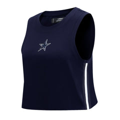 Dallas Cowboys Pro Standard Women's Ombre Wordmark Classic Cropped Tank Top | NFL Near me