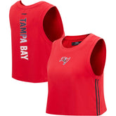 Tampa Bay Buccaneers Pro Standard Women's Ombre Wordmark Classic Cropped Tank Top | NFL Near me