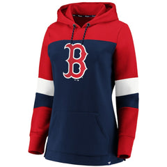 Boston Red Sox Women's Plus Size Colorblock Pullover Hoodie - MLB Hoodies