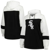 Chicago White Sox Women's Plus Size Colorblock Pullover Hoodie - MLB Hoodies