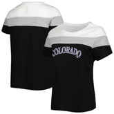 Colorado Rockies Women's Plus Size Colorblock T-Shirt - MLB T-shirts