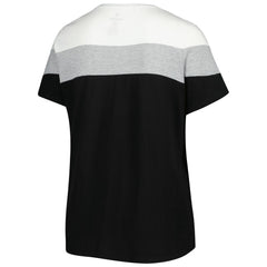 Miami Marlins Women's Plus Size Colorblock T-Shirt - MLB T-shirts