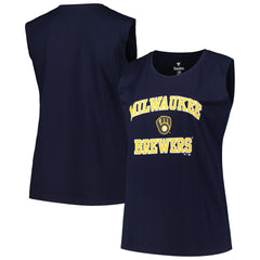 Milwaukee Brewers Profile Women's Plus Size Tank Top - MLB Tanks