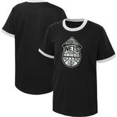 Black Brooklyn Nets Youth Hoop City Hometown Ringer T-Shirt | NBA