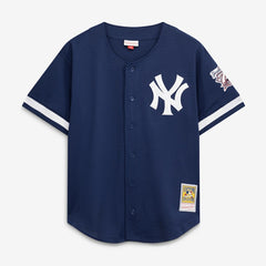 Mariano Rivera New York Yankees Mitchell & Ness Cooperstown Collection Mesh Batting Practice Button-Up Jersey - MLB Jerseys