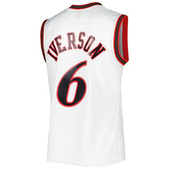 White Allen Iverson Philadelphia 76ers 2002/03 Hardwood Classics Swingman Jersey | NBA