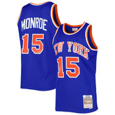 Blue Earl Monroe New York Knicks 1972/73 Hardwood Classics Swingman Jersey | NBA