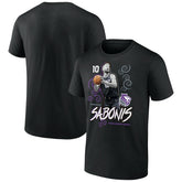 Black Domantas Sabonis Sacramento Kings Competitor T-Shirt | NBA