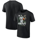 Black Giannis Antetokounmpo Milwaukee Bucks Competitor T-Shirt | NBA