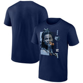 Navy Ja Morant Memphis Grizzlies Jump Pass T-Shirt | NBA