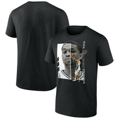 Black Keldon Johnson San Antonio Spurs Jump Pass T-Shirt | NBA
