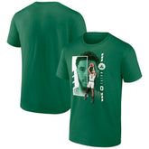 Green Jayson Tatum Boston Celtics Jump Pass T-Shirt | NBA