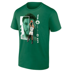Green Jayson Tatum Boston Celtics Jump Pass T-Shirt | NBA