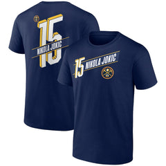Navy Nikola Jokic Denver Nuggets Full-Court Press Name & Number T-Shirt sale | NBA