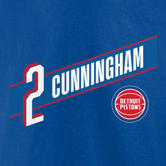 Royal Cade Cunningham Detroit Pistons Full-Court Press Name & Number T-Shirt sale | NBA