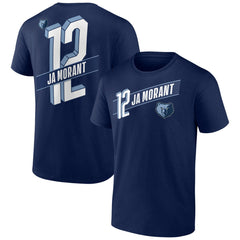 Navy Ja Morant Memphis Grizzlies Full-Court Press Name & Number T-Shirt | NBA