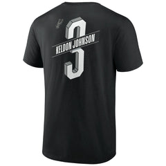 Black Keldon Johnson San Antonio Spurs Full-Court Press Name & Number T-Shirt | NBA
