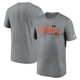 Cincinnati Bengals Legend Team Shoutout Performance T-Shirt | NFL New