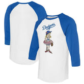Los Angeles Dodgers Tiny Turnip Women's Babes 3/4-Sleeve Raglan T-Shirt - MLB T-shirts