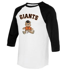 San Francisco Giants Tiny Turnip Women's Teddy Boy 3/4-Sleeve Raglan T-Shirt - MLB T-shirts