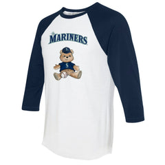 Seattle Mariners Tiny Turnip Women's Teddy Boy 3/4-Sleeve Raglan T-Shirt - MLB T-shirts