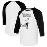 Colorado Rockies Tiny Turnip Women's Bronto 3/4-Sleeve Raglan T-Shirt - MLB T-shirts