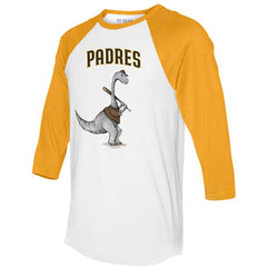 San Diego Padres Tiny Turnip Women's Bronto 3/4-Sleeve Raglan T-Shirt - MLB T-shirts