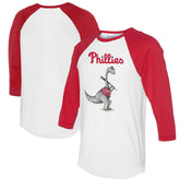 Philadelphia Phillies Tiny Turnip Women's Bronto 3/4-Sleeve Raglan T-Shirt - MLB T-shirts